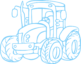 tractor-blued tractor-blued